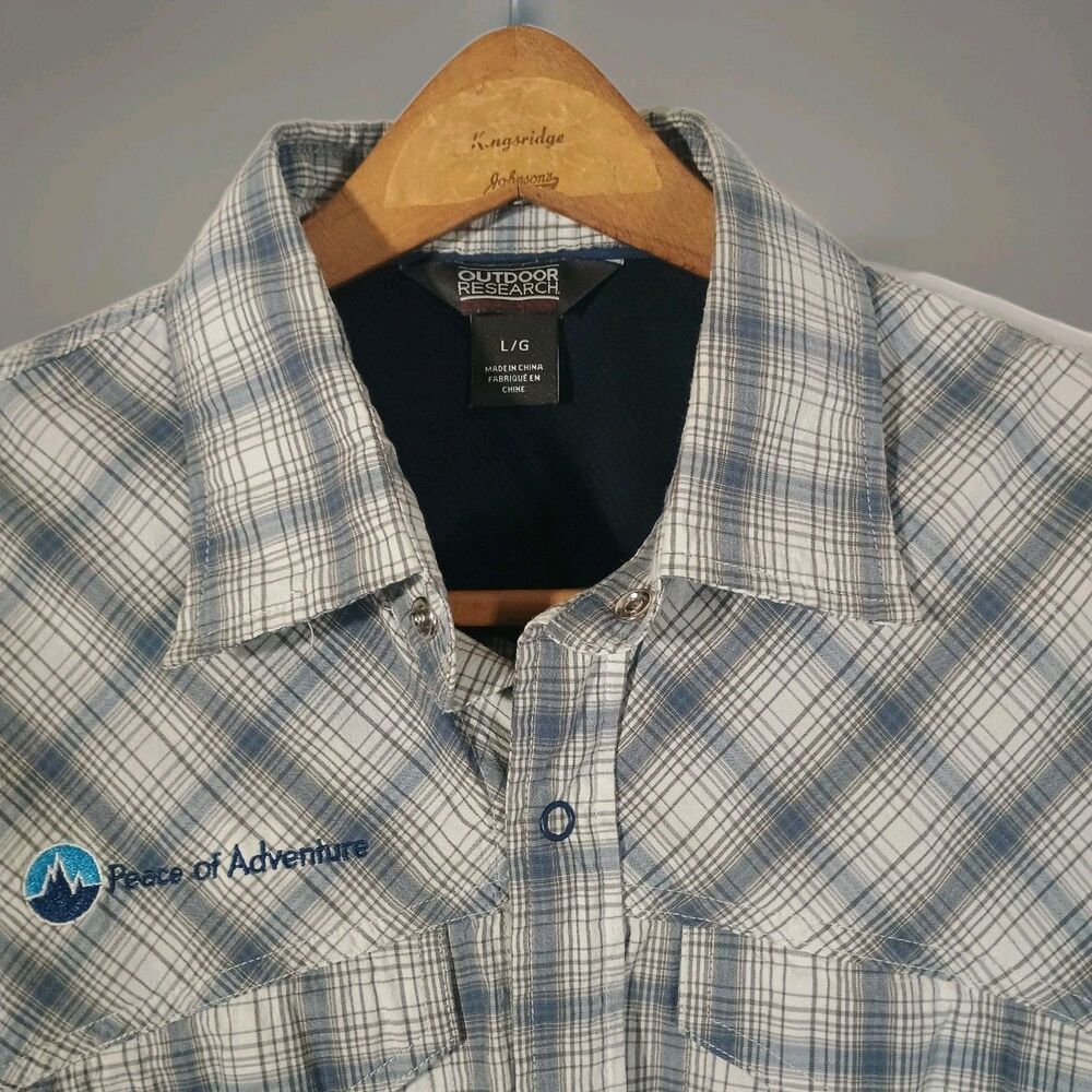 Outdoor Research  Shirt Mens Large Pagosa Short Sleeve Gorpcore Hiking Shirt
